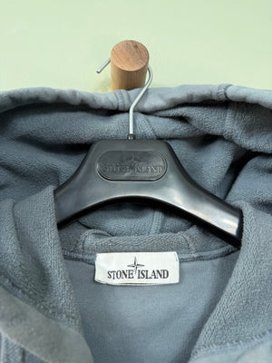Stone Island Blue Zipped Hoodie