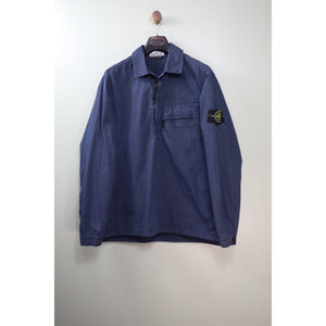 Stone Island Navy 1/4 Zip Overshirt