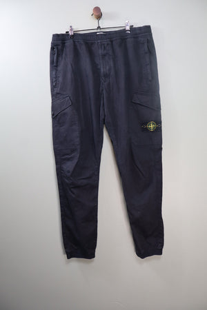 Stone Island Black RE-T Cargo Bottoms