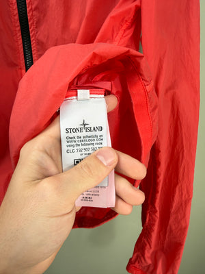 Stone Island Red Lamy Velour Jacket