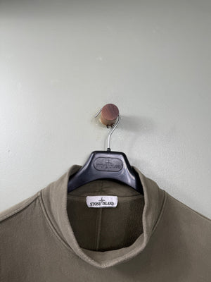 Stone Island Khaki Mock Neck Jumper