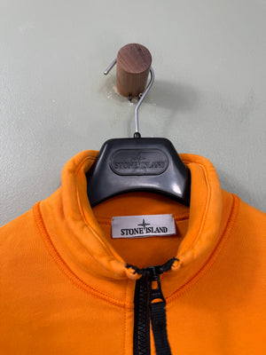 Stone Island Orange 1/4 Zip Jumper