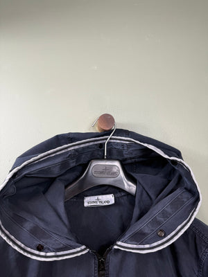 Stone Island Navy Hooded Overshirt