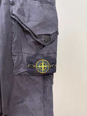 Stone Island Black RE-T Cargo Bottoms