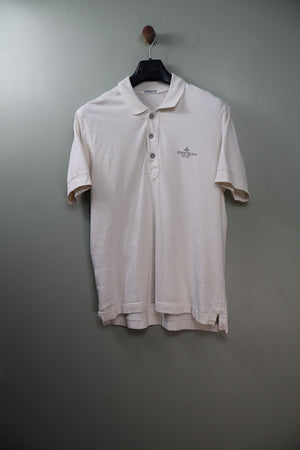 Stone Island White 25th Anniversary Polo