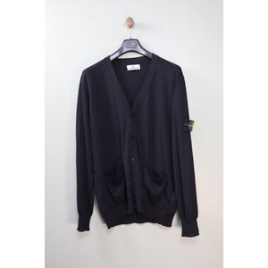 Stone Island Black Cardigan Jumper