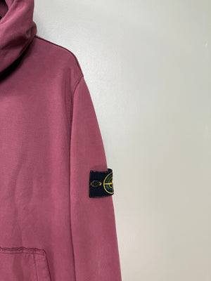 Stone Island Burgundy Hoodie