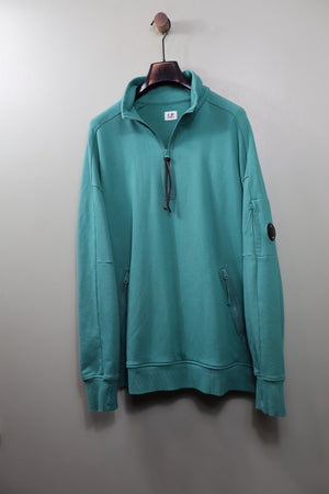 C.P. Company Turquoise 1/4 Zip Jumper