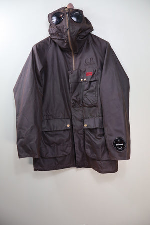 C.P. Company X Barbour Brown Waxed Cotton La Mille Jacket