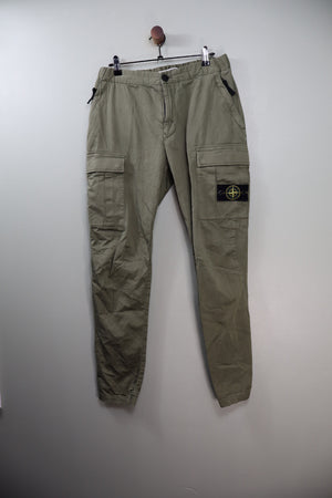 Stone Island Khaki RE-T Cargo Bottoms