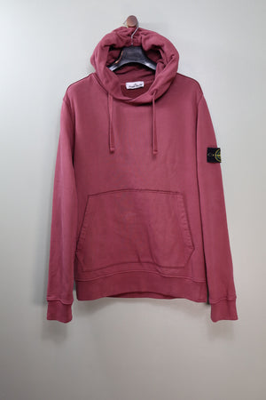 Stone Island Burgundy Hoodie