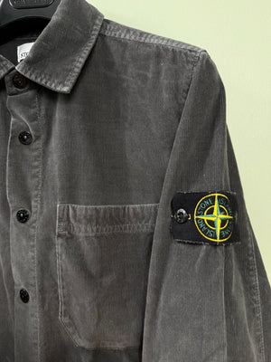 Stone Island Grey Needle Corduroy Overshirt