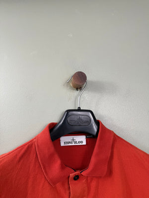 Stone Island Orange Regular Fit Polo