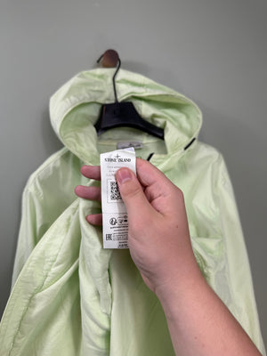 Stone Island Pastel Green Supima Cotton Twill Jacket