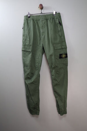 Stone Island Green RE-T Cargo Bottoms