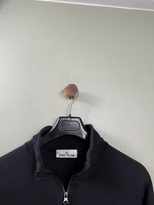 Stone Island Black 1/4 Zip Jumper