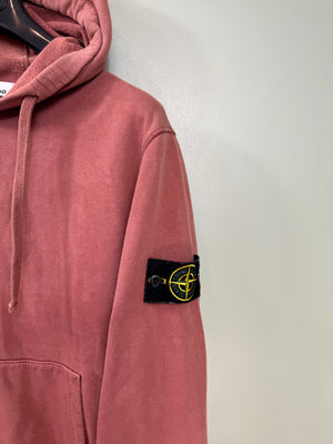 Stone Island Burnt Orange Zipped Hoodie