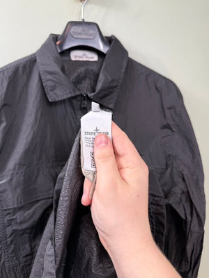 Stone Island Black Nylon Metal Overshirt