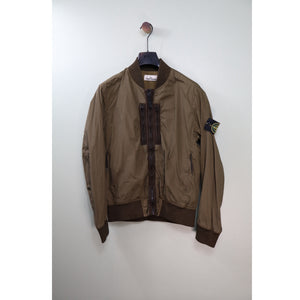 Stone Island Khaki Garment Dyed Crinkle Reps Jacket