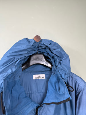 Stone Island Blue Crinkle Reps With Primaloft Jacket