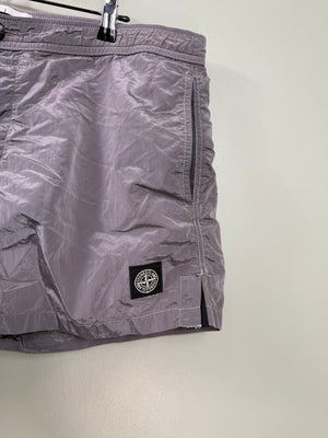 Stone Island Silver Swim Shorts