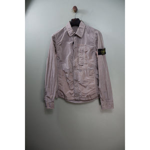 Stone Island Silver Nylon Metal Overshirt