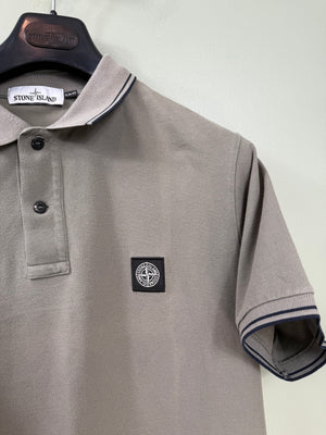 Stone Island Khaki Slim Fit Polo