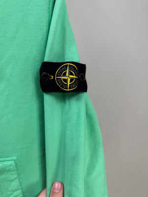 Stone Island Green Zipped Hoodie