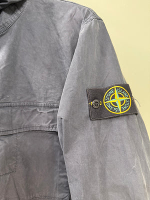 Stone Island Navy Stretched Cotton Twill Jacket