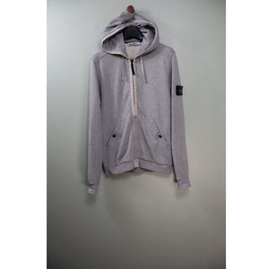 Stone Island Grey Zipped Hoodie