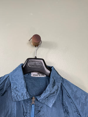 Stone Island Blue Nylon Metal Overshirt