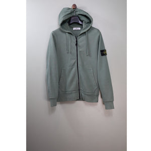 Stone Island Green Zipped Hoodie