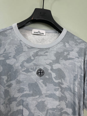 Stone Island Grey Camo T-Shirt