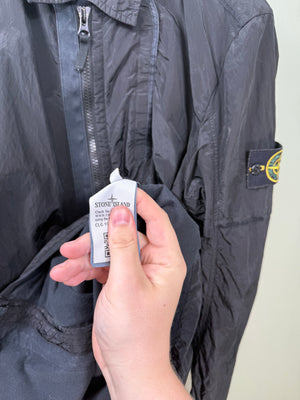 Stone Island Black Nylon Metal Overshirt