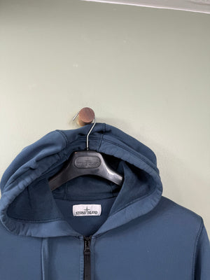 Stone Island Deep Blue Zipped Hoodie