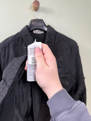 Stone Island Black Nylon Metal Overshirt