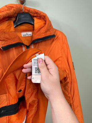 Stone Island Orange Crinkle Reps Jacket