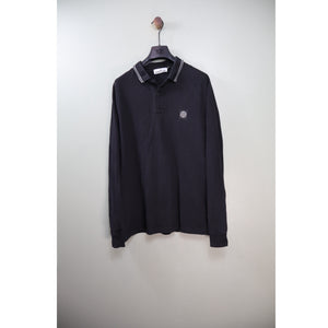 Stone Island Black Slim Fit Polo