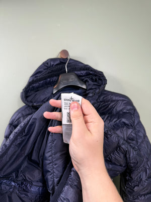 Stone Island Navy Garment Dyed Down Jacket