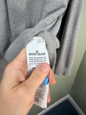 Stone Island Grey Zipped Hoodie