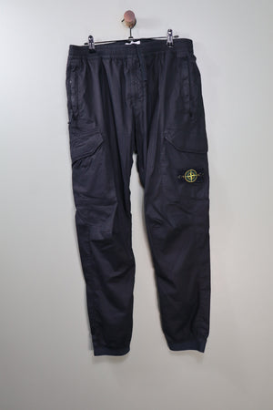 Stone Island Black RE-T Cargo Bottoms