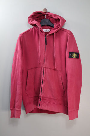 Stone Island Cherry Zipped Hoodie