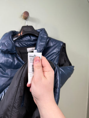 Stone Island Blue Pertex Quatum Down Gilet