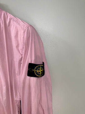 Stone Island Pink Crinkle Reps Bomber Jacket