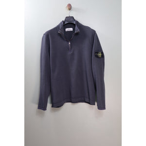 Stone Island Navy 1/4 Zip Jumper