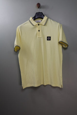 Stone Island Yellow Slim Fit Polo