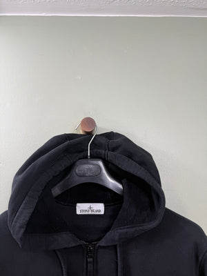 Stone Island Black Zipped Hoodie