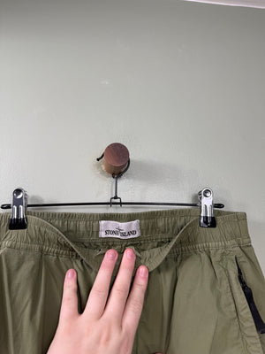 Stone Island Khaki RE-T Cargo Bottoms