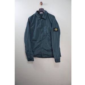 Stone Island Dark Green Nylon Metal Overshirt