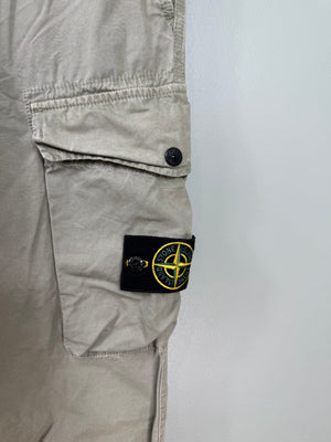 Stone Island Beige SL Cargo Bottoms